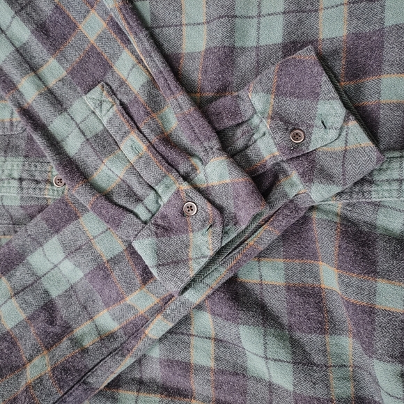 Kavu big joe flannel plaid button up size large - Picture 5 of 8